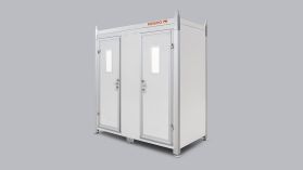 Double portable toilet 300L
